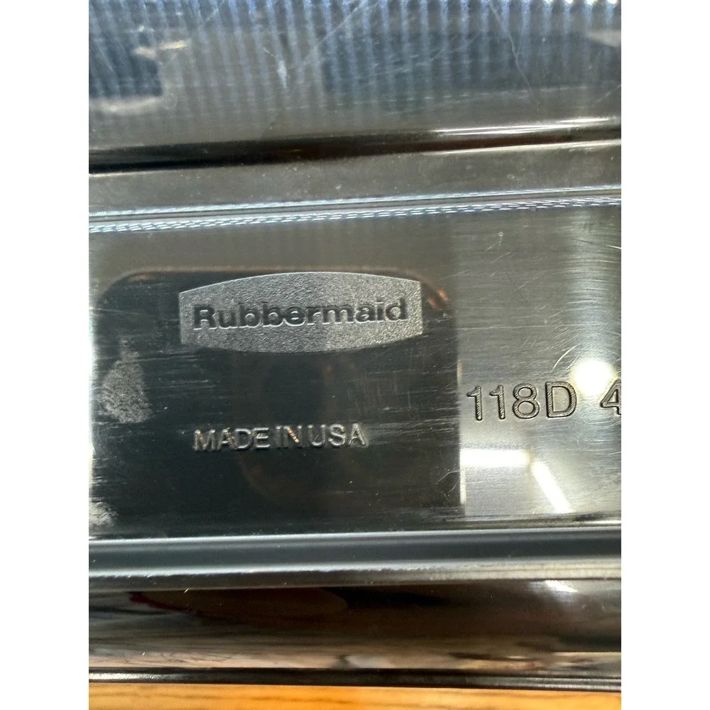Rubbermaid Dish Drain Tray Board MICROBAN 118D Black Made In USA 14.75 X 18